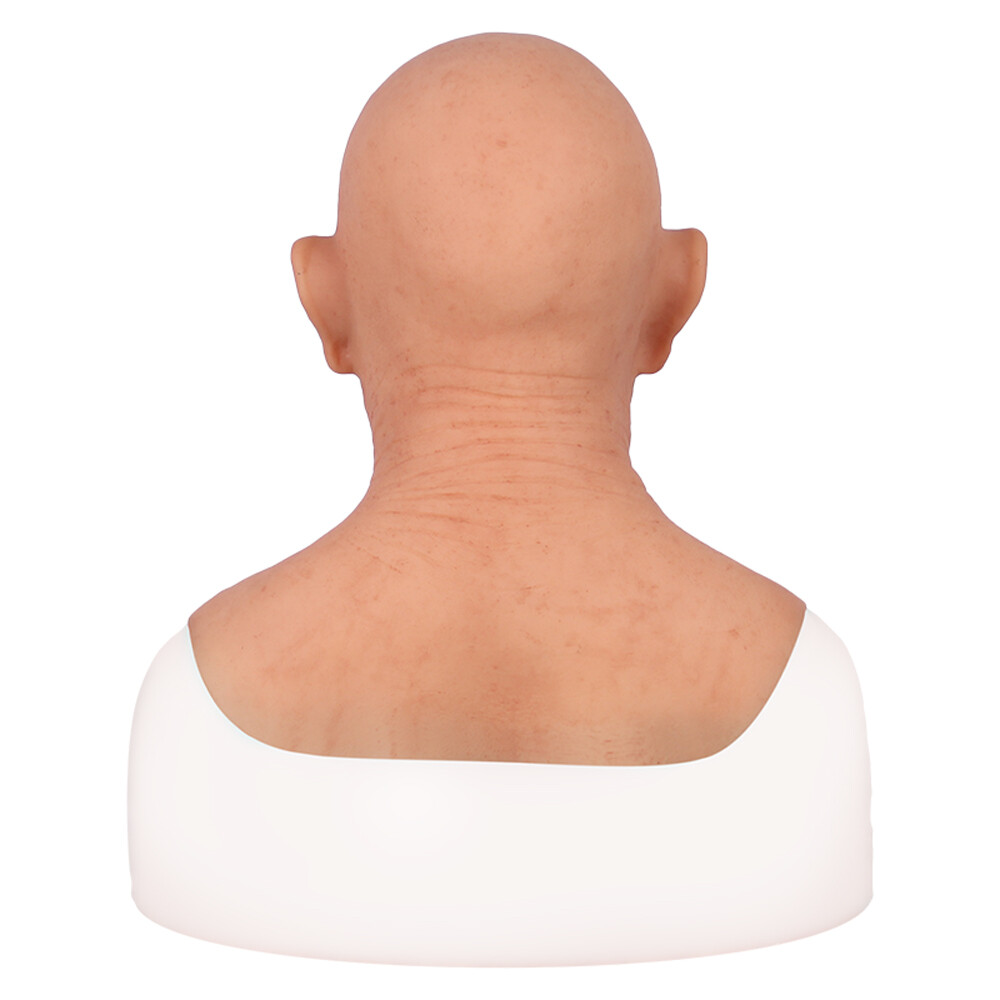 Volledig Hoofd Maskerade Halloween Oude Man Masker, De Oude Man Hoofddeksel Realistische Silicone Maskerade Volledig Hoofd Tricky Rekwisieten, Halloween Hoofdtooi Echte Halloween Costume Men