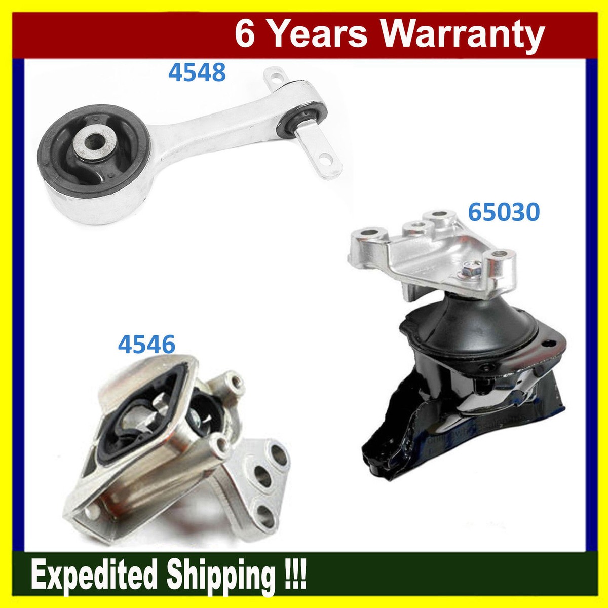 Engine Motor & Trans. Mount Manual For 06-11 Civic 1.8LSet 4546