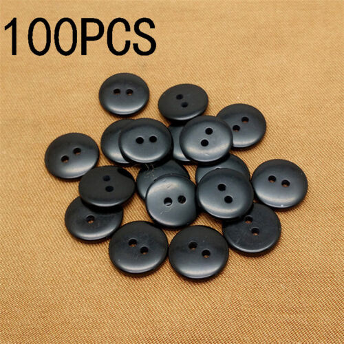 100~500Pcs 2-Hole Round Resin Button Sewing Buttons for Coat Blazer Jacket Craft - Picture 10 of 25