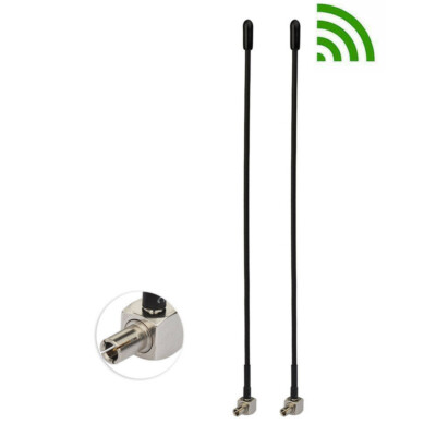 2 Pack 4G LTE 5dbi Soft Whip External TS9 Antenna Wifi Router Hotspot Compatible