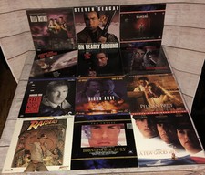 Laserdiscs Lot of 12 Action Adventure Inspired Collection Great Shape Free Ship
