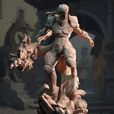 DM Stash Miniatures Triton Sea Paladin Cleric Fighter D&D DnD RPG Fantasy 32mm