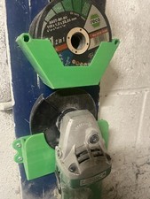 Angle Grinder And Disks Wall Mounts Pair. Mancave Workshop