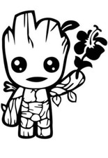 Baby Groot Guardians of the Galaxy Car Truck Laptop decal sticker 5.5"