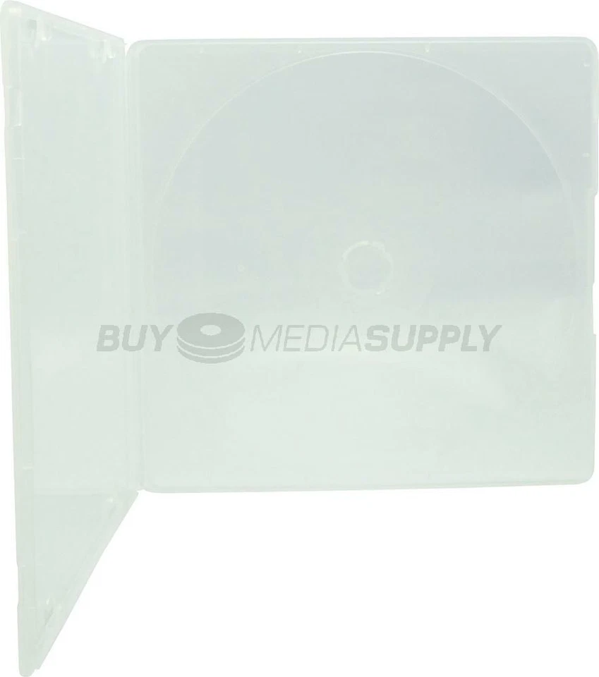 Lote de envolturas de plástico exterior de 5 mm Slimline Clear 1 disco CD/DVD PP Foto 2 de 4