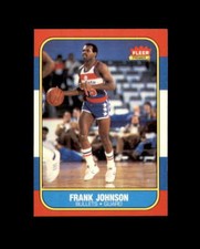 1986-87 Fleer #52 Frank Johnson MINT RC Rookie Bullets  Break 4