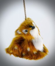 Fawn Deer Christmas Ornament Faux Fur Winter Animals Tree Holiday Decor Gifts