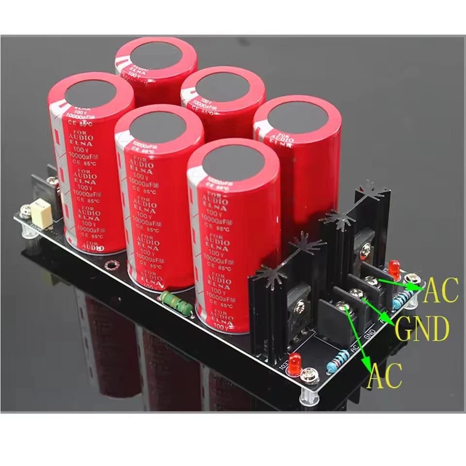 ELNA 6*10000UF 100V Schottky Rectifier Filter Power Supply Board Audio Amplifier - Image 3 of 4