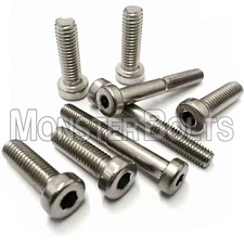 M6 Stainless Steel Low Head Socket Cap Screws, Metric DIN 7984, A2 Coarse Thread