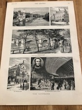 1881  print from the graphic . york illustrated (  skeldergate )