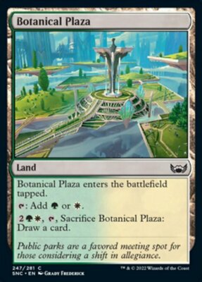 MTG Streets of New Capenna C Botanical Plaza #247 PLAYSET 4x x4