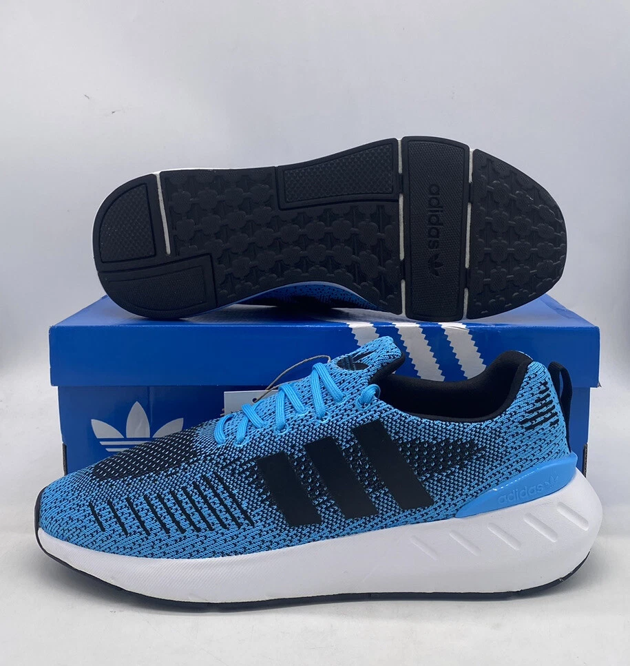 Adidas blue best sale swift run trainers