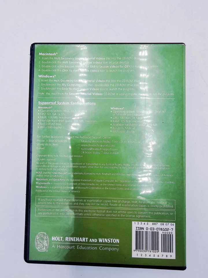 Holt Rinehart Geometry Lesson Tutorial Videos - 348 Videos - Image 4 of 4