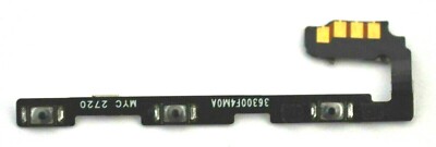 Tasto Volume E Accensione ON OFF Per Xiaomi Redmi Note 10 E 10S, Flex Flat Power, Colore Giallo.