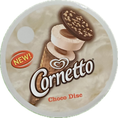 Walls Cornetto Choco Disc, Ice Cream Sticker, Vinyl Sticker 