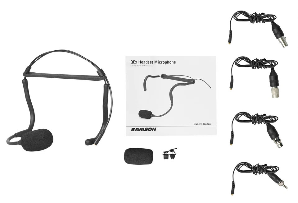Samson QEX Fitness Headset Microphone Mic++Case+Headphones For Yoga/Spin/Pilates - Image 4 of 4