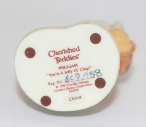 CHERISHED TEDDIES ACROSS THE SEAS SERIES ENGLAND "WILLIAM" 1996 NIB 202878 - Picture 6 of 7
