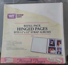Westrim Crafts  Hinged Pages 10 Sheets in Each 12  x 12   New