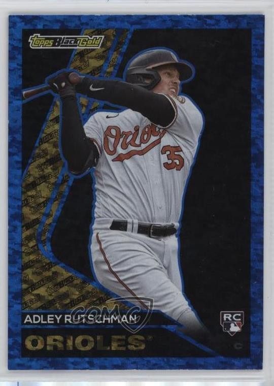 2023 Topps Update Topps Black Gold Blue /600 Adley Rutschman #BG-1 0q63