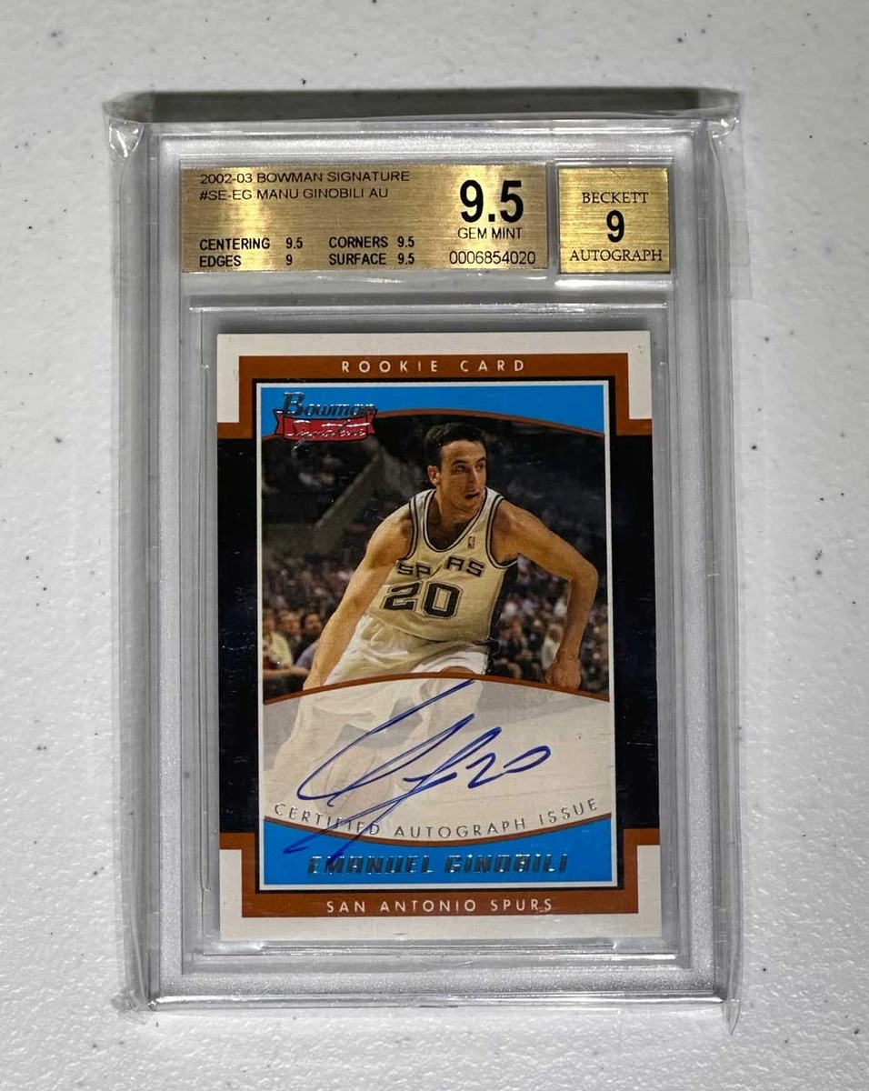 2002-03 Bowman Signature - Manu Ginobili #SE-EG for sale | eBay