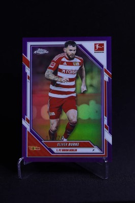 2025-26 Topps Chrome Bundesliga Oliver Burke Purple /75 #9 Union Berlin