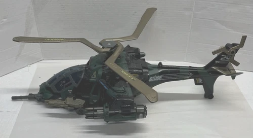 New ListingGI Joe Night Attack Chopper working sound Hasbro original Figure Vehicle 2002