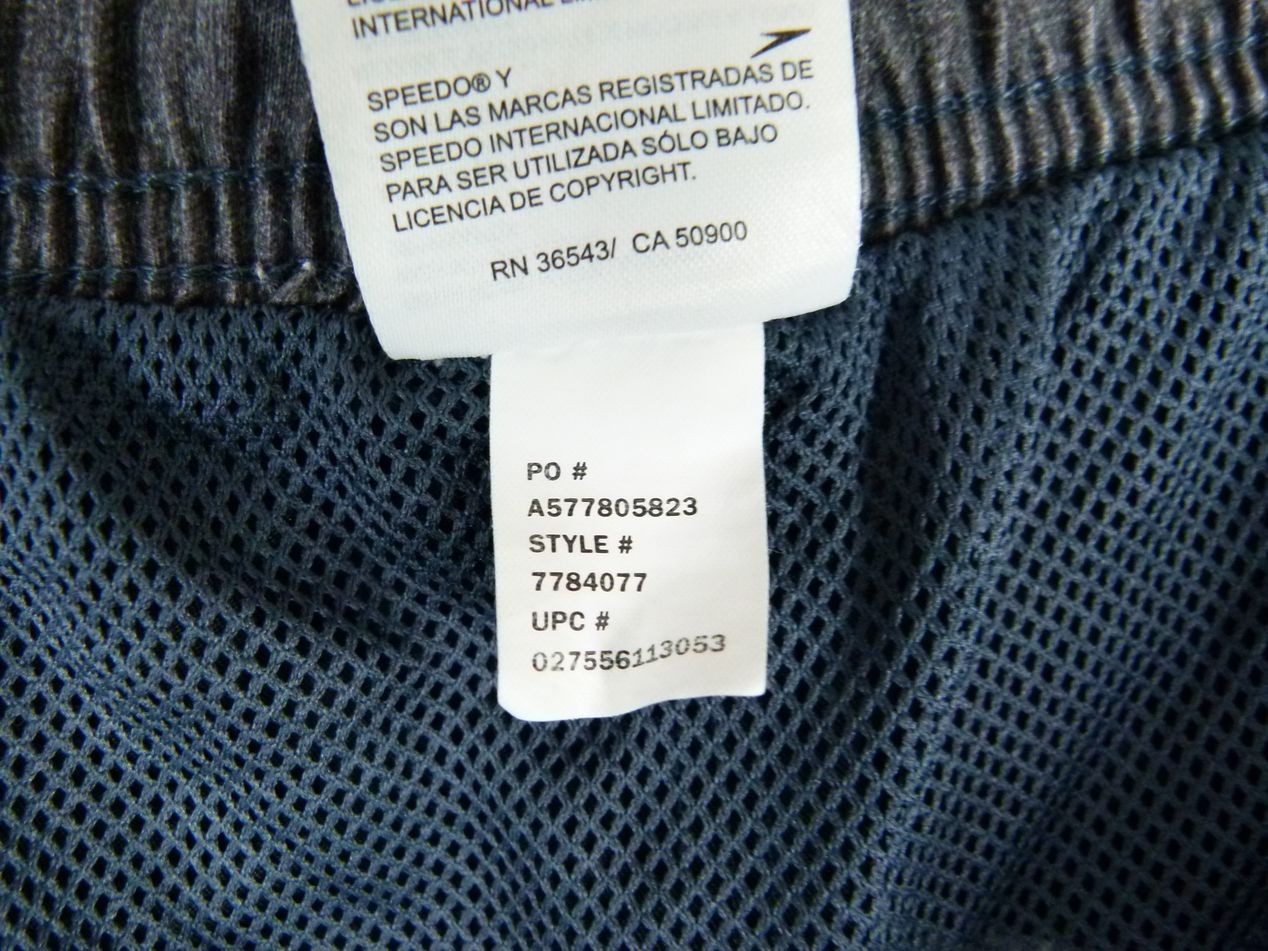 Speedo Men Large Gray Solid Polyester Cargo Swim … - image 7