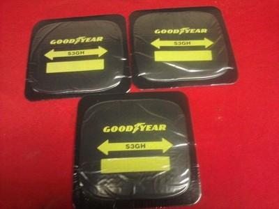 3 Large Radial Tire Repair Patches 3.5 x 3.5'' Goodyear pro grade