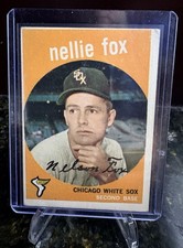 1959 Topps Nellie Fox #30 Chicago White Sox Vintage MLB Baseball Card