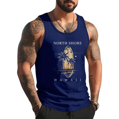 #ad Surf Board North Shore Hawaii Oahu Haleiwa Surfer Tank Top $20.99