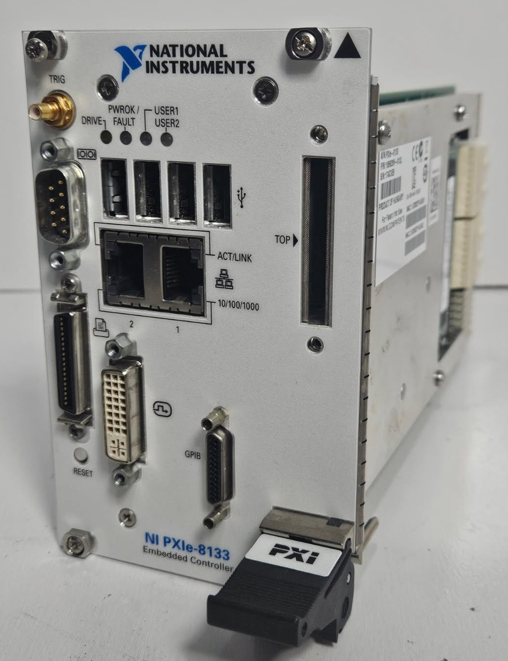 National Instruments NI PXIe-8133 PXI Embedded Controller HD Panel Card Module