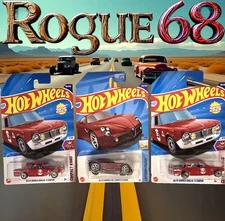 Hot Wheels Alfa Romeo 8C Competizione & (2) Giulia T1 Super, Red, Lot of 3, MOC