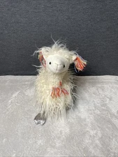 Bunnies By The Bay Dolly Llama Plush Whimsical Crazy Hair Boho Alpaca Toy Pet 9"