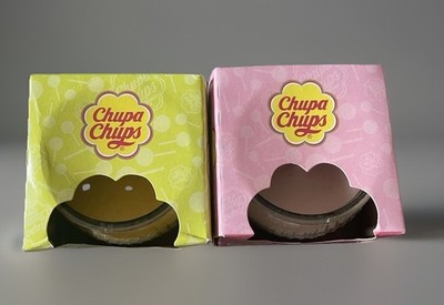 2x CHUPA CHUPS Candles STRAWBERRY & CREAM/LIME & LEMON 85g 3oz NIB