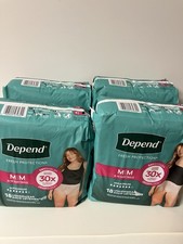 Depend Fresh Protection Dryshield Underwear 18 Count Women  s Medium 4 Packs NEW