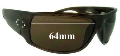 SFx Replacement Sunglass Lenses fits Blinde Unknown Model - 64mm Wide