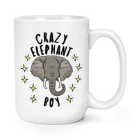 VerrüCkte Elefant Jungen Stars 426Ml Groß Becher Tasse Tiere Scherz Sohn Kinder