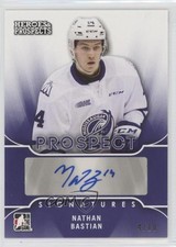 2015-16 Leaf ITG Heroes & Prospects Prospect Purple 4/10 Nathan Bastian Auto 2a9