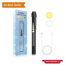 Rechargeable Pen Light with Pupil Gauge LED Penlights for Nurses Doctors, War...