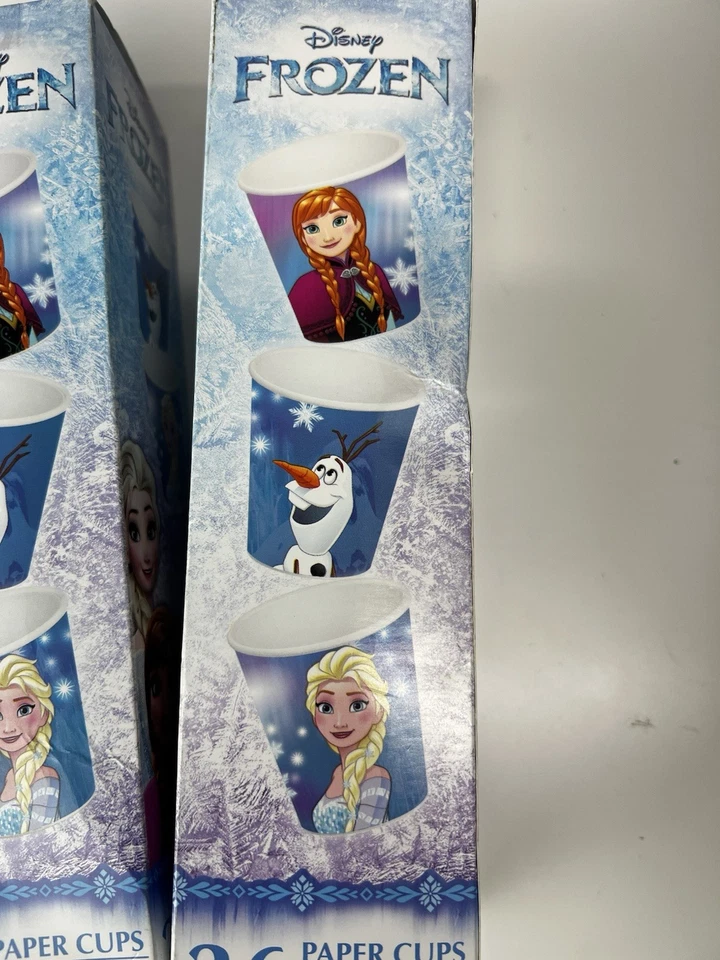 2 cajas de tazas de baño de papel congelado Disney para niños 3 oz 36 cada una Elsa, Anna y Olaf Foto 3 de 4