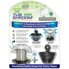 TubShroom Ultra Revolutionary Bath Tub Drain Protector Hair Catcher