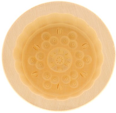 Butterform rund Buttermodel Model aus Ahornholz für 125 g Butter Motiv: Ornament
