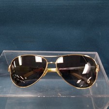 Coach HC 7003 L012 Kristina Aviator Sunglasses 9013 Gold/Brown 59-13-135