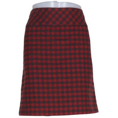s.Oliver, Rock, Größe: 38, Rot/Schwarz, Polyester/Viskose, Karo, Flanell #jpX