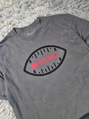 Vintage Under Armour Fußball T-Shirt Grau Usa Sport Loose 2010s M
