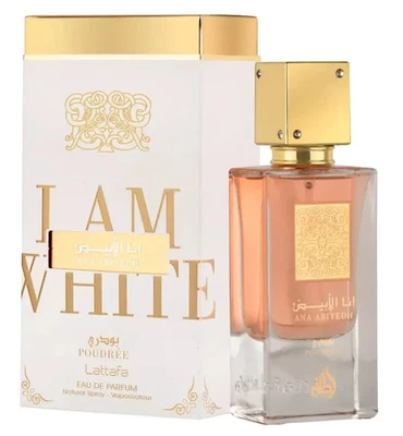 Ana Abiyedh Poudree by Lattafa 60ml Eau de Parfum Luxury Long Lasting Perfume