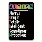 [Vintage ] Vintage Autism Awareness Tin Metal Signs Home Décor 8x12 Inch Inspi