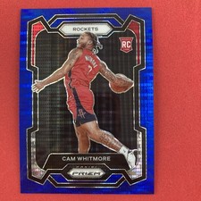 Cam Whitmore 2023-24 Panini Prizm Blue Seismic Rookie #129 98/99 Houston Rockets