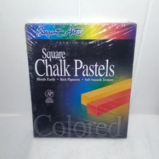Sargent Art 22-4124 Colored Square Chalk Pastels, 24 Count. New Factory Seal
