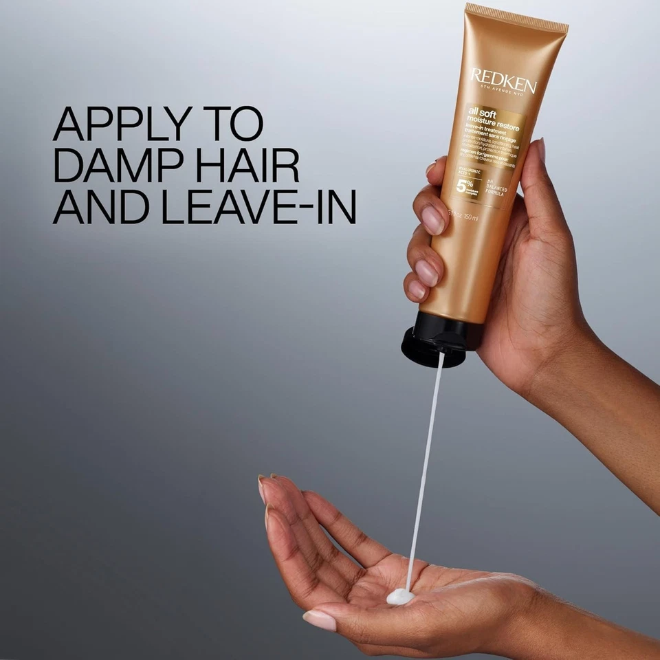 Tratamiento sin enjuague Redken All Soft Moisture Restore | Imprimación de ácido hialurónico | Ha Foto 4 de 4